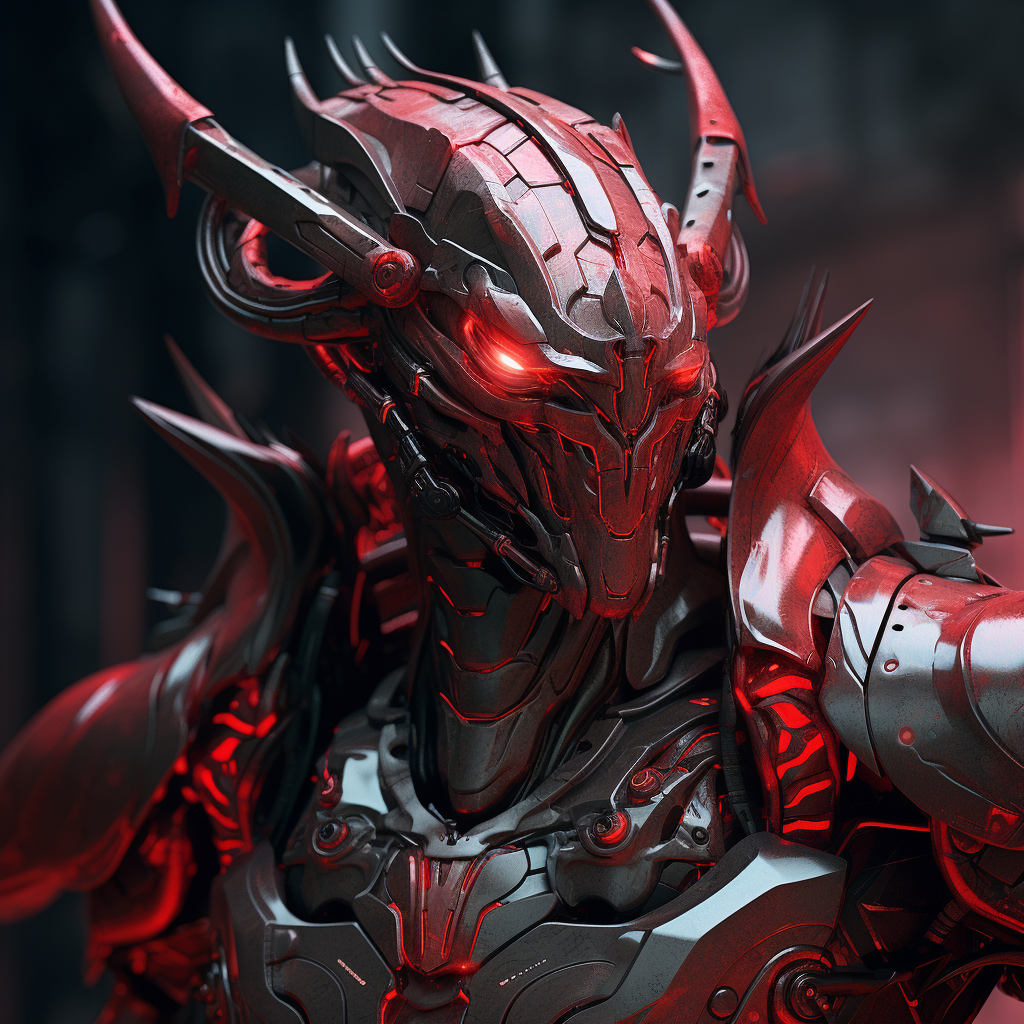 Stunning cyborg dragon artwork