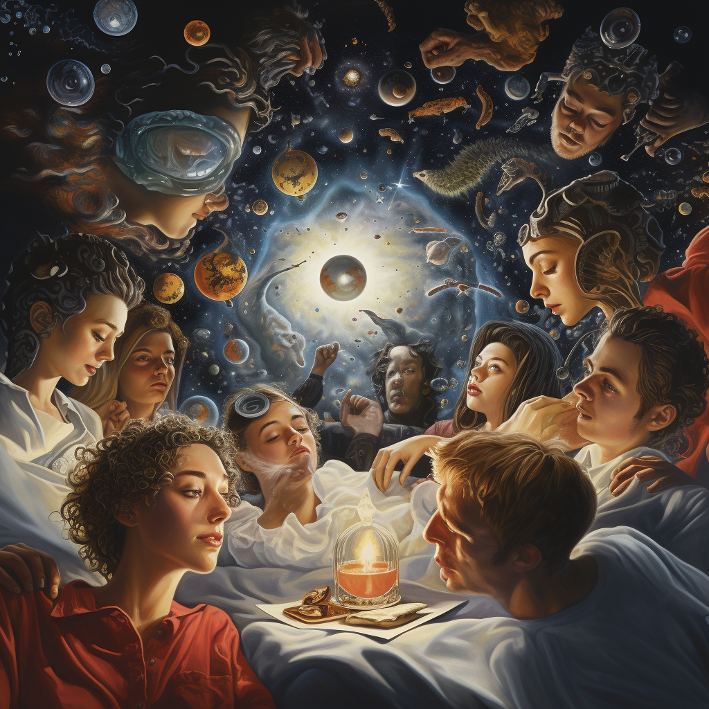 Group of people in a dream circle