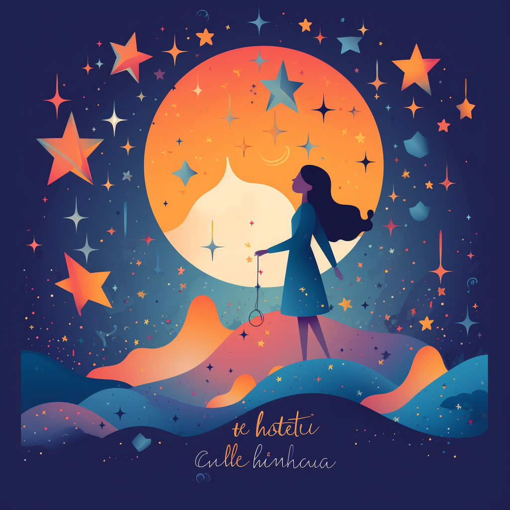 Vibrant biblical Catholiccore art of dreamt stars