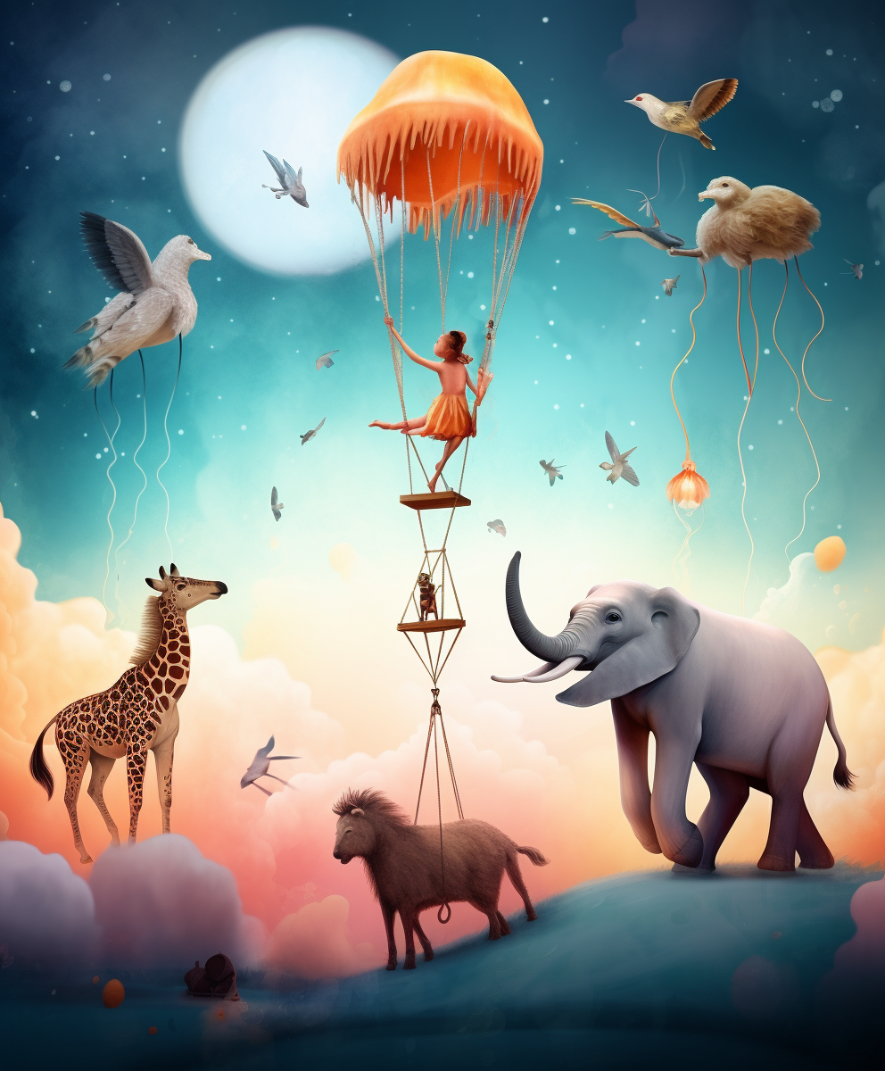 Dreamy Fantastic Poster Art for Kids Room