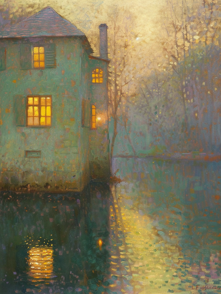 Dreamy mood Henri Le Sidaner painting