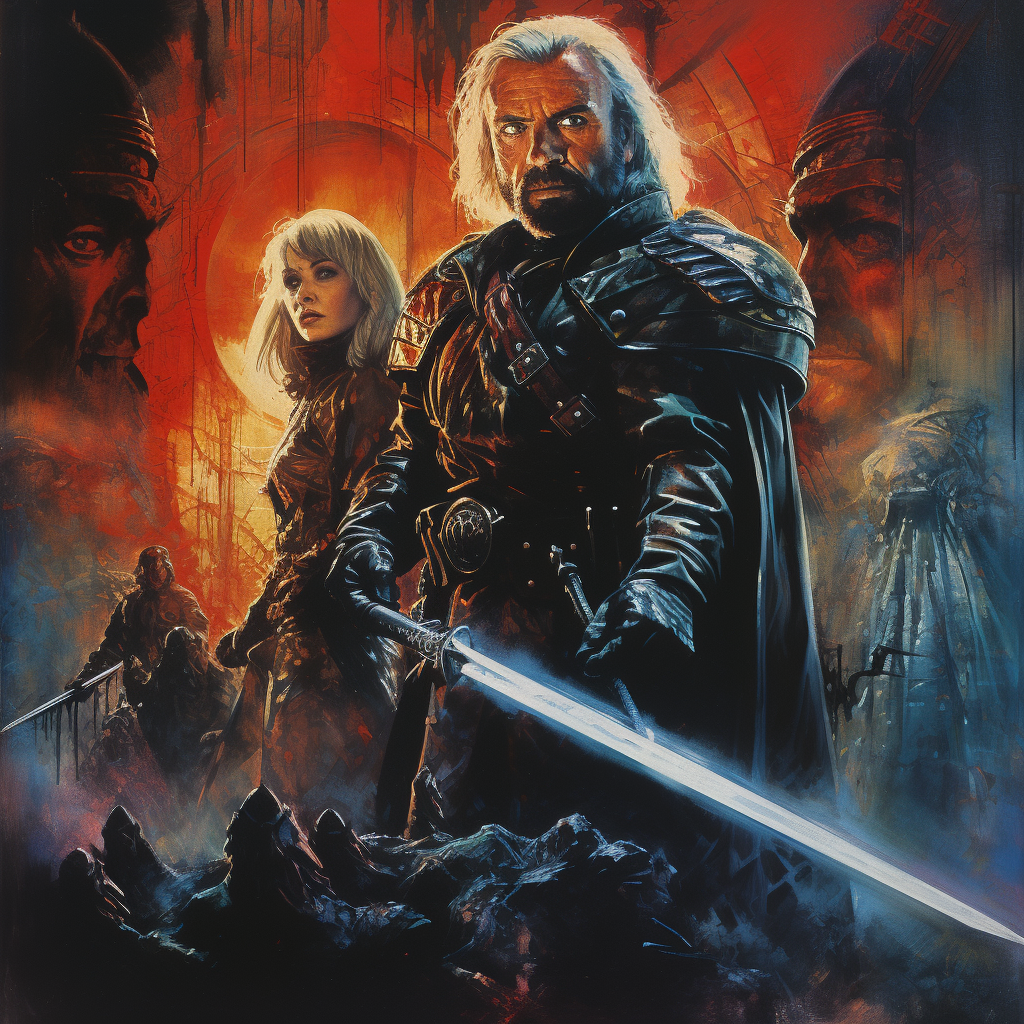 Struzan Style Movie Poster Baron Ironblood SAS Soldier Claymore Sword
