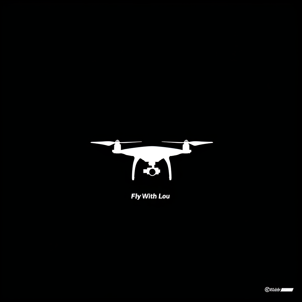 Creative drone brand logo for photography brand