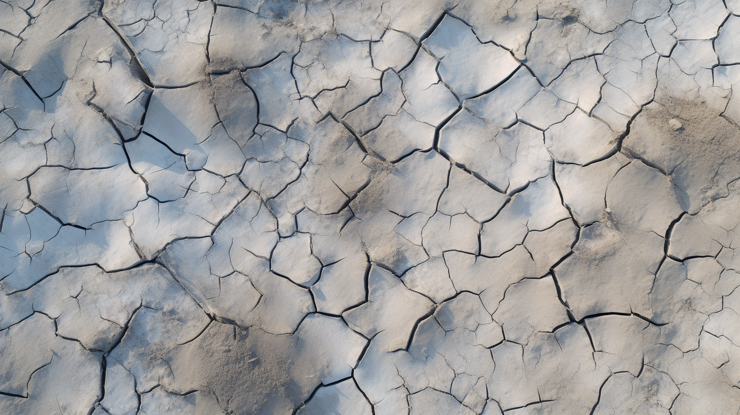 Drought Land Next to Defrosting Icebergs