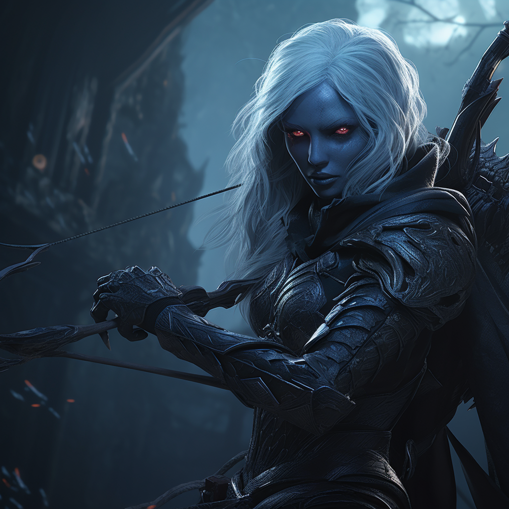 Drow Stalker with Hand Crossbow