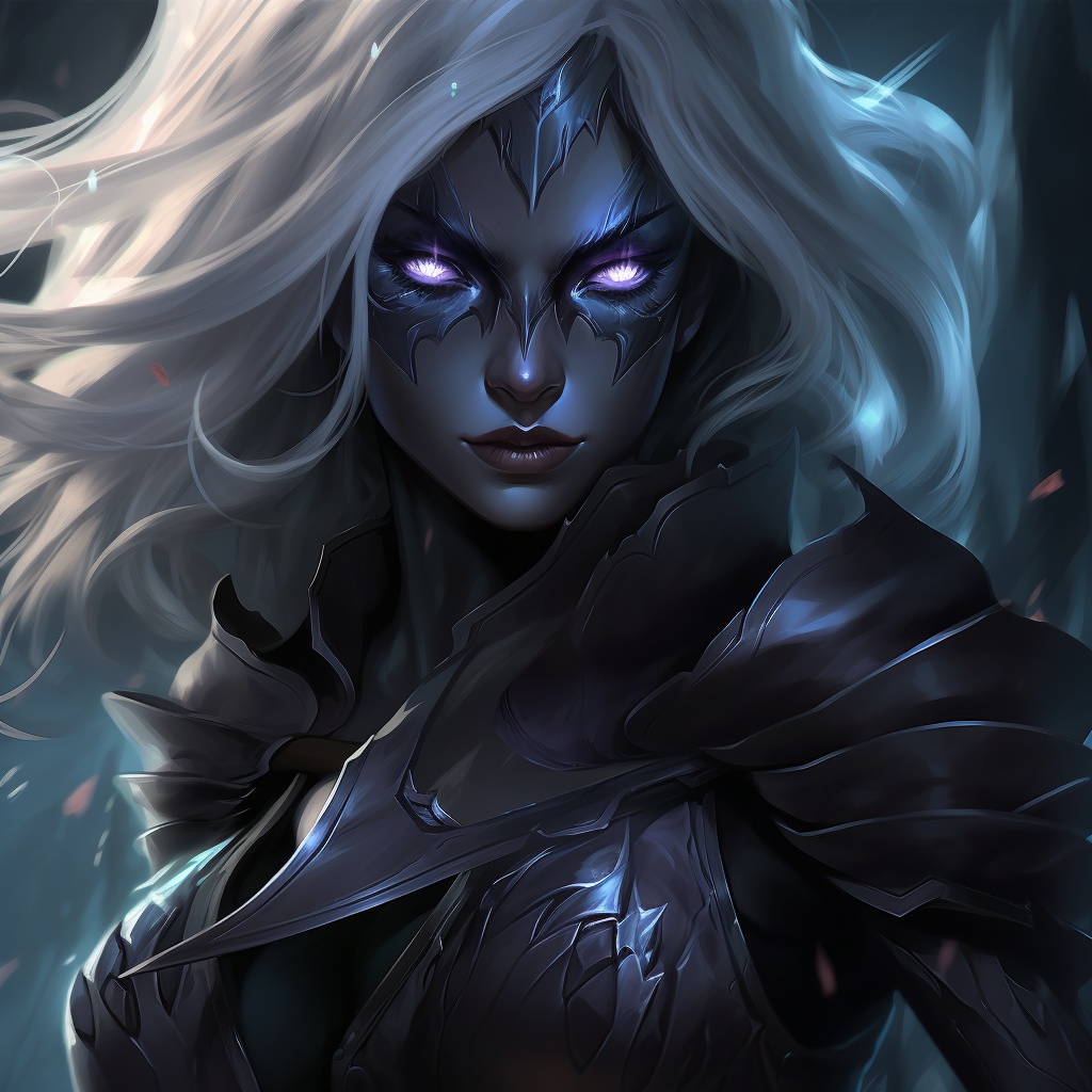 Drow Paladin League of Legends Artstyle