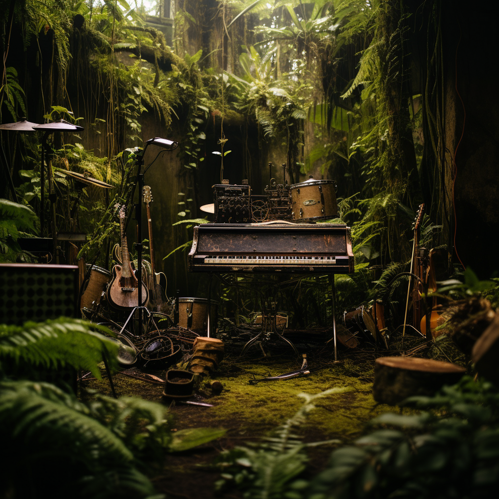 Musical Instruments in Mossy Jungle