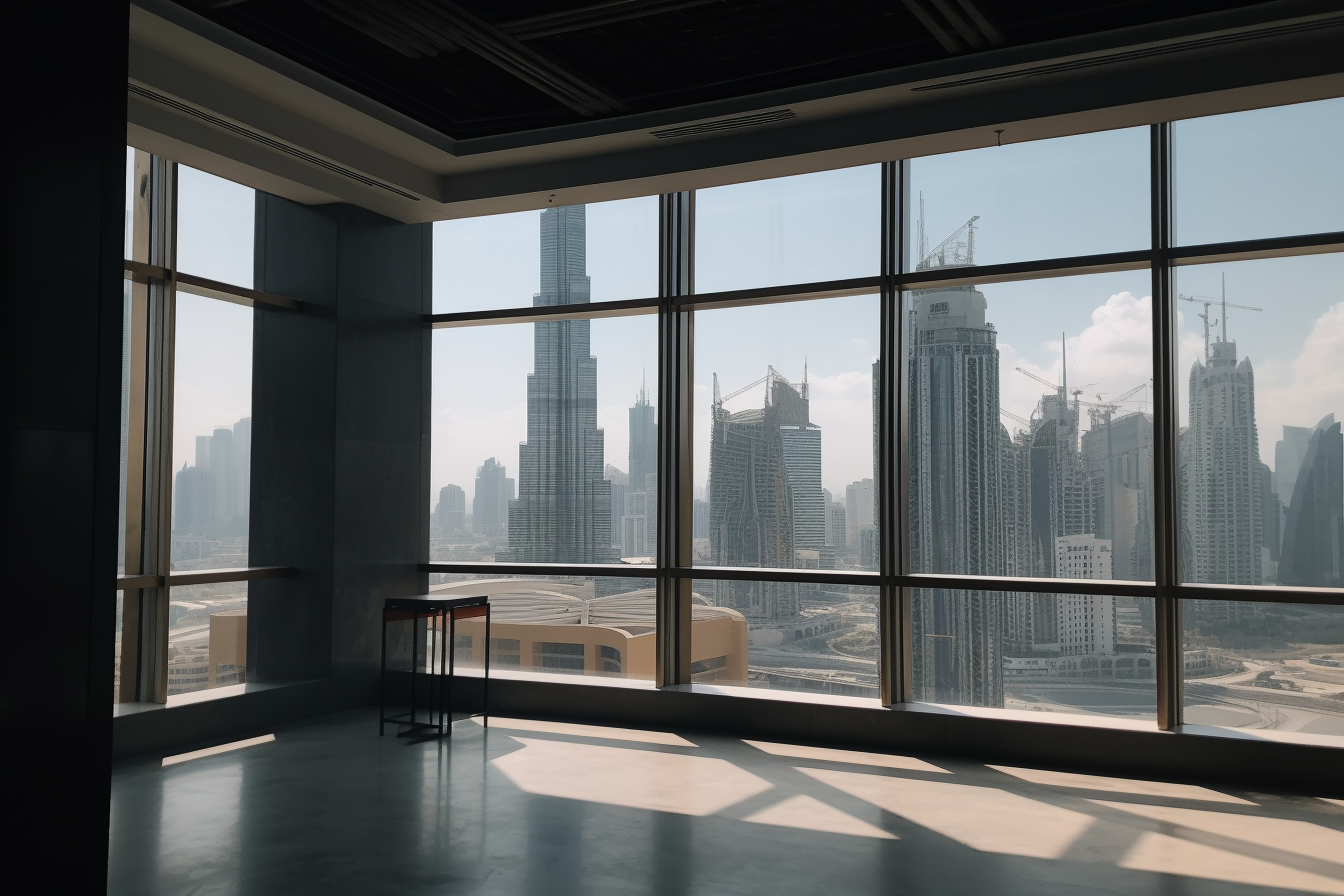 Beautiful Office View in Dubai