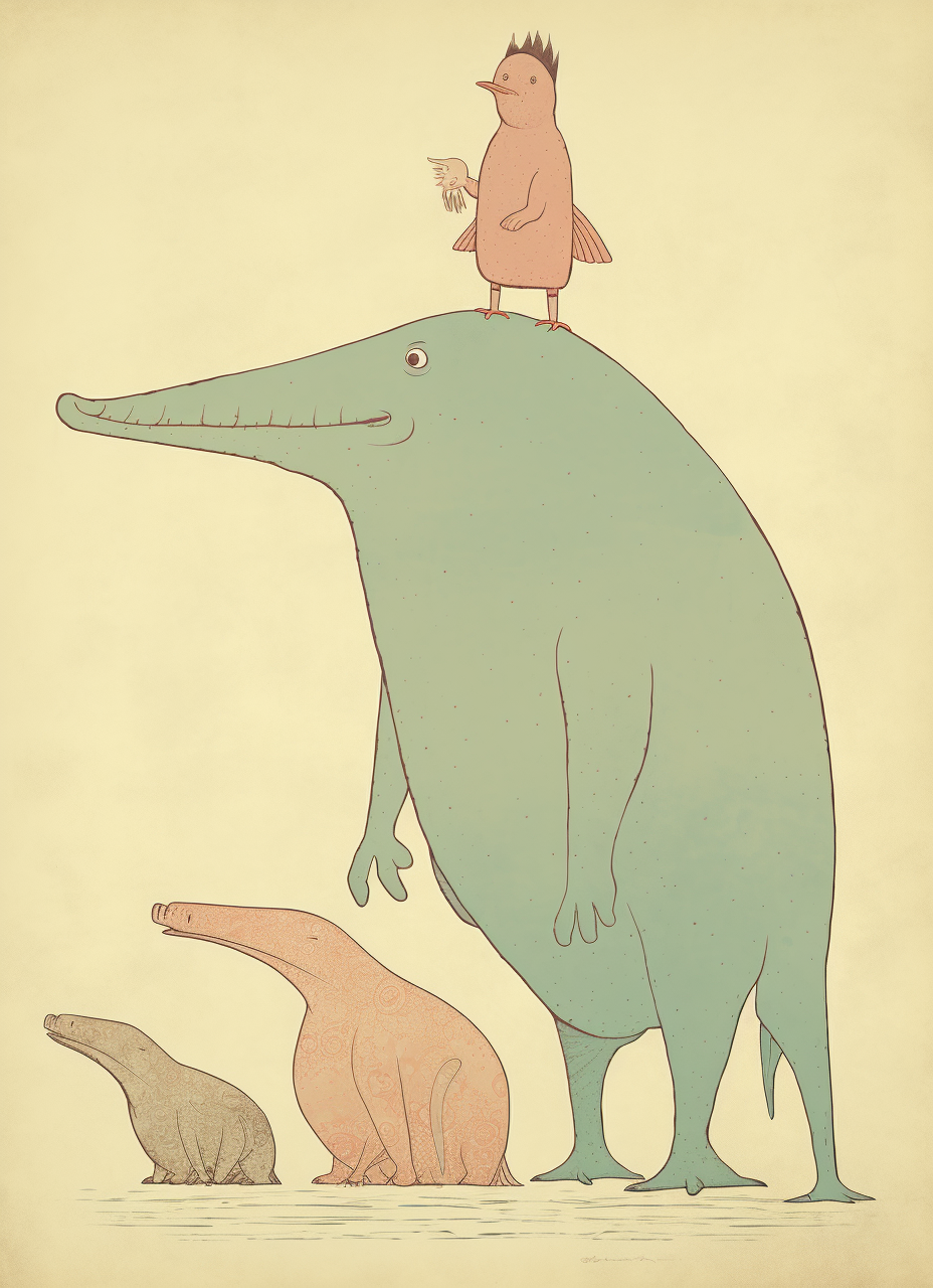 Duck Pig Walrus Whale Dinosaur Concept Art