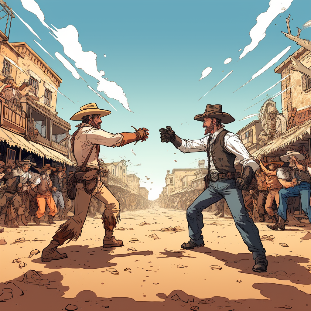 Wild West Duel Cowboys Subway Sandwich