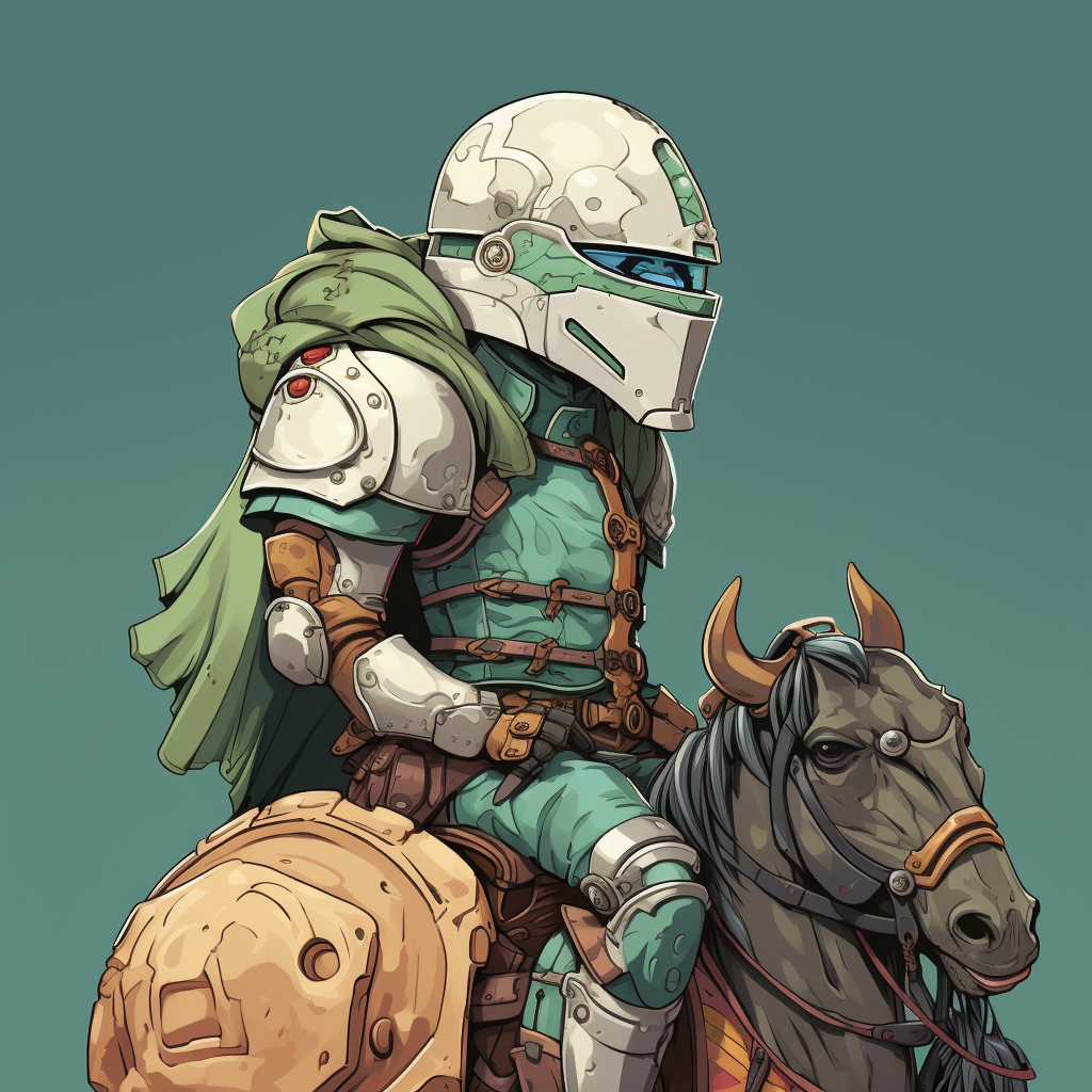 Dullahan holding helmet, preparing to battle