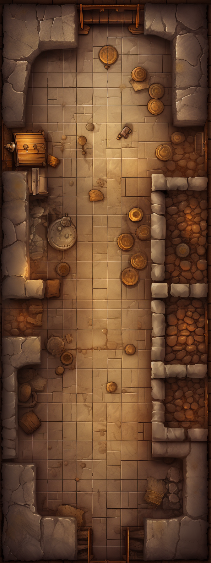 Dungeon floor top-down tile set