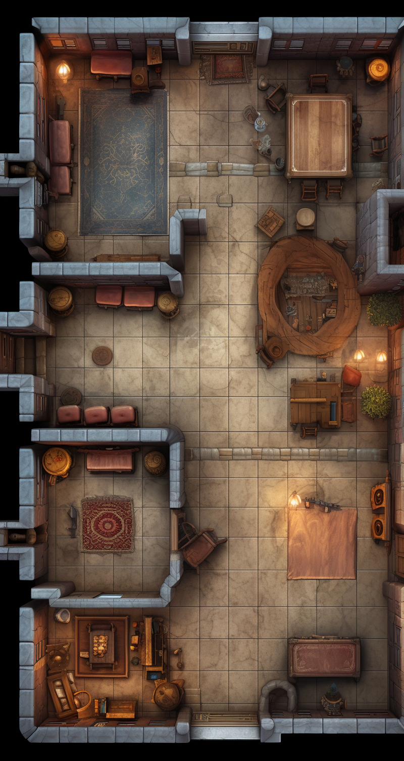 Dungeon room top down RPG tile set