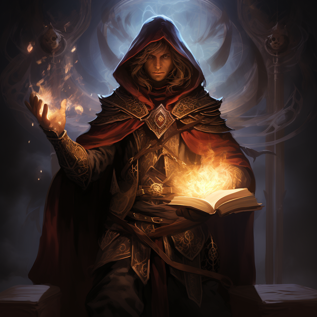 Dungeons and Dragons Mage casting spells