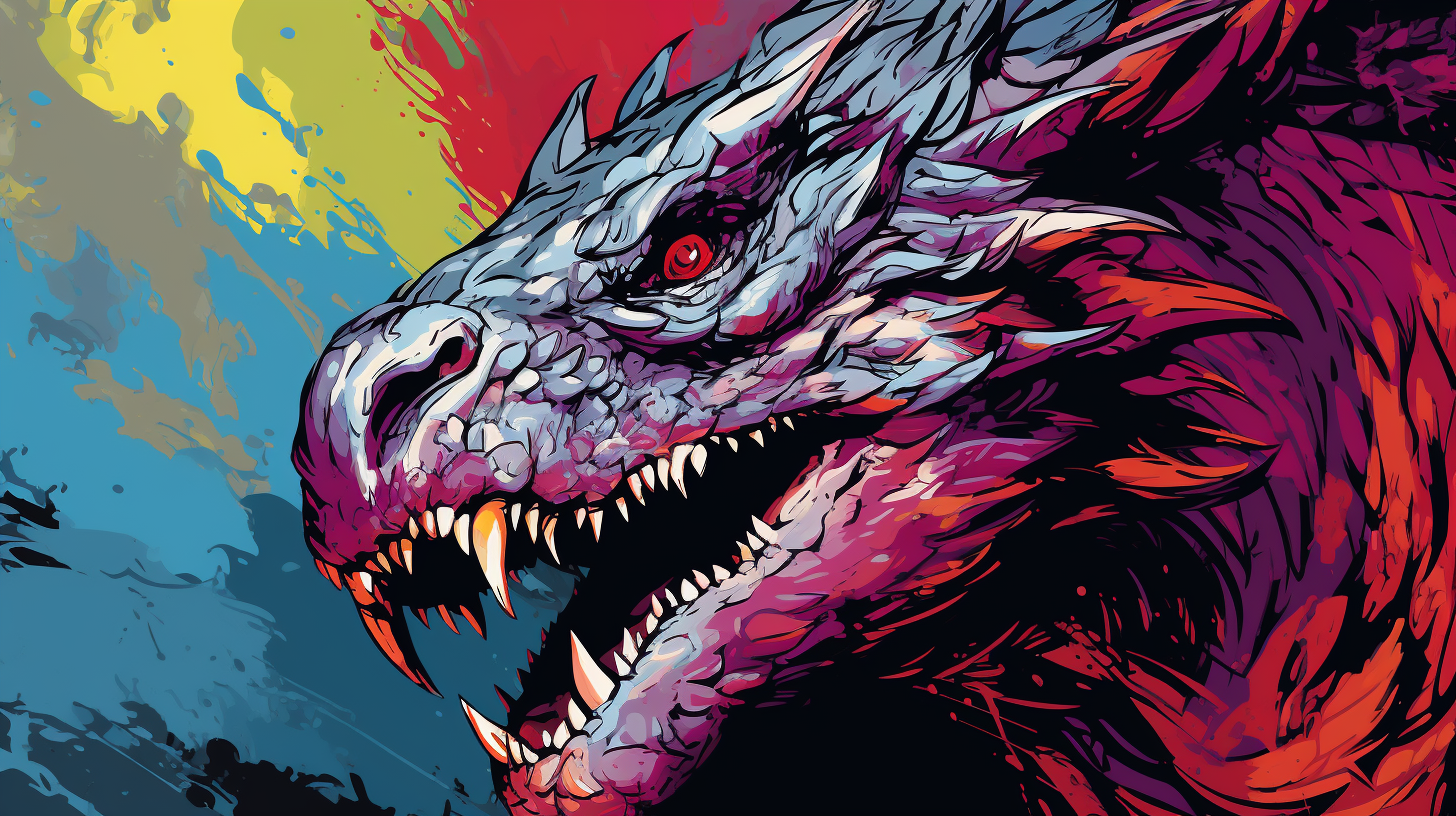 Colorful Andy Warhol-inspired Dungeons & Dragons fantasy art