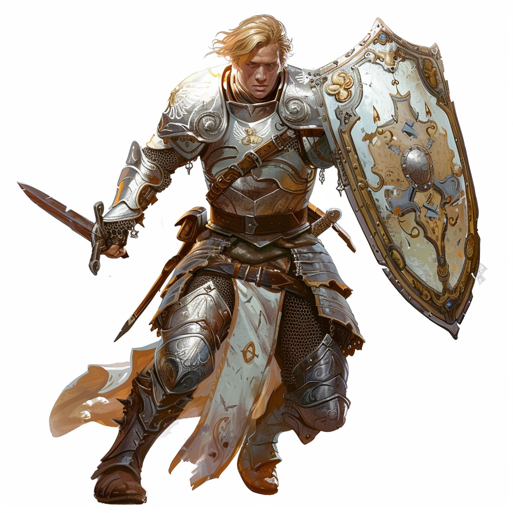 Halfling Paladin in Full Armor