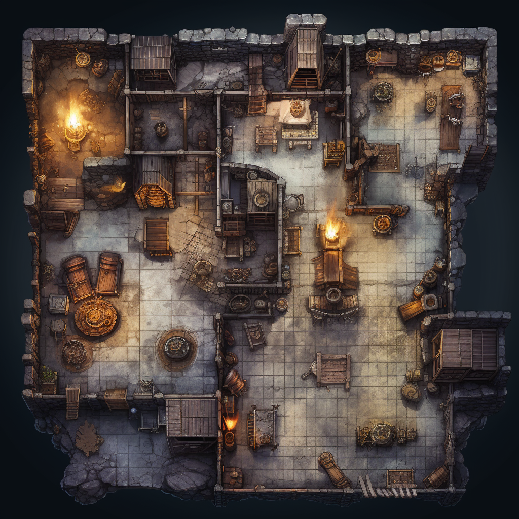 Blacksmith on Dungeons and Dragons Map