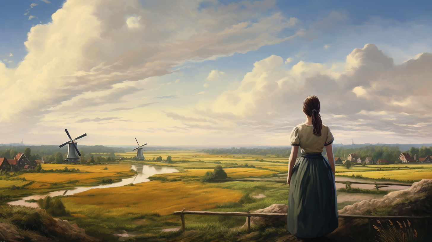 Classic Dutch Landscape Painting