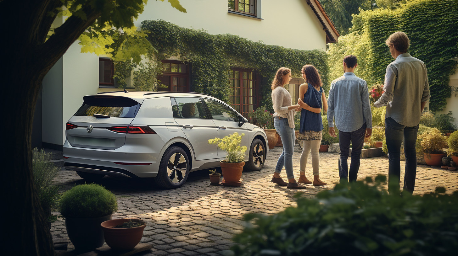 Dutch family with Volkswagen ID.4