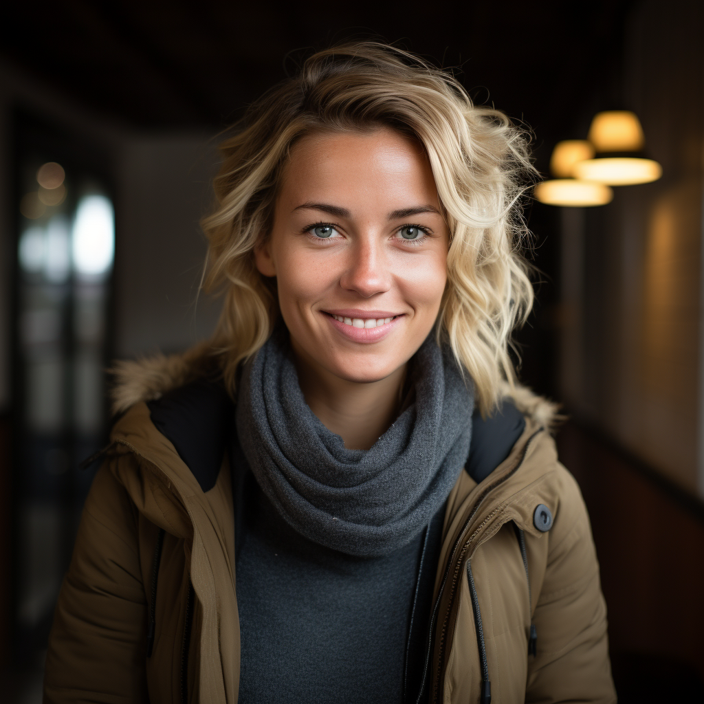 Dutch Woman with Neutral Attractive Smile