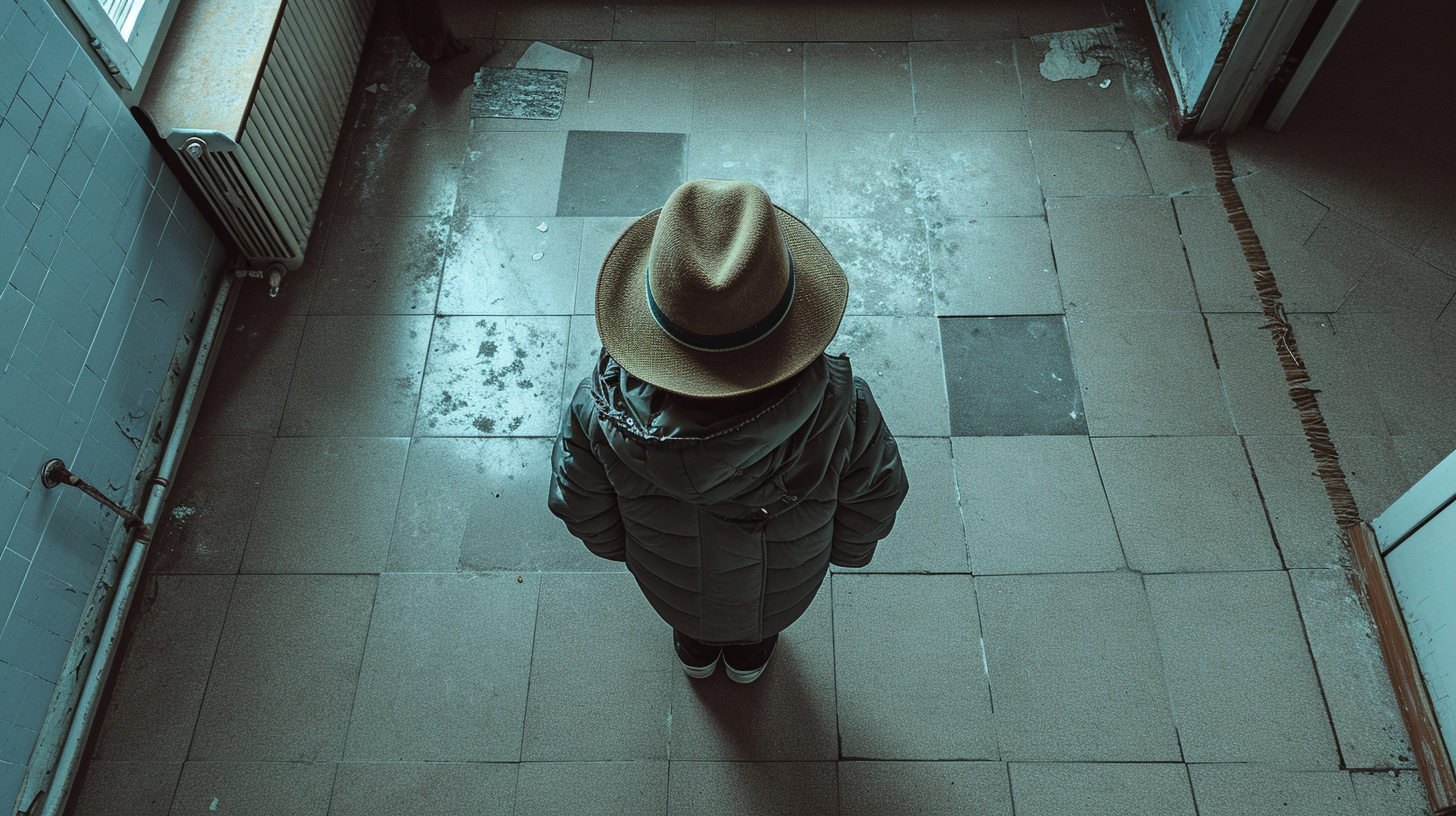 Dwarf in School Hallway, Russia