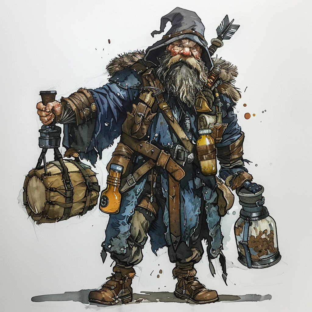 Dwarf Duegar Smuggler Thief Wizard