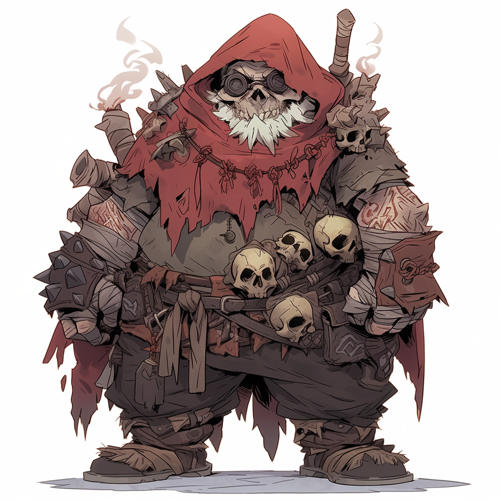 Dwarf Zombie in Medieval Clothing