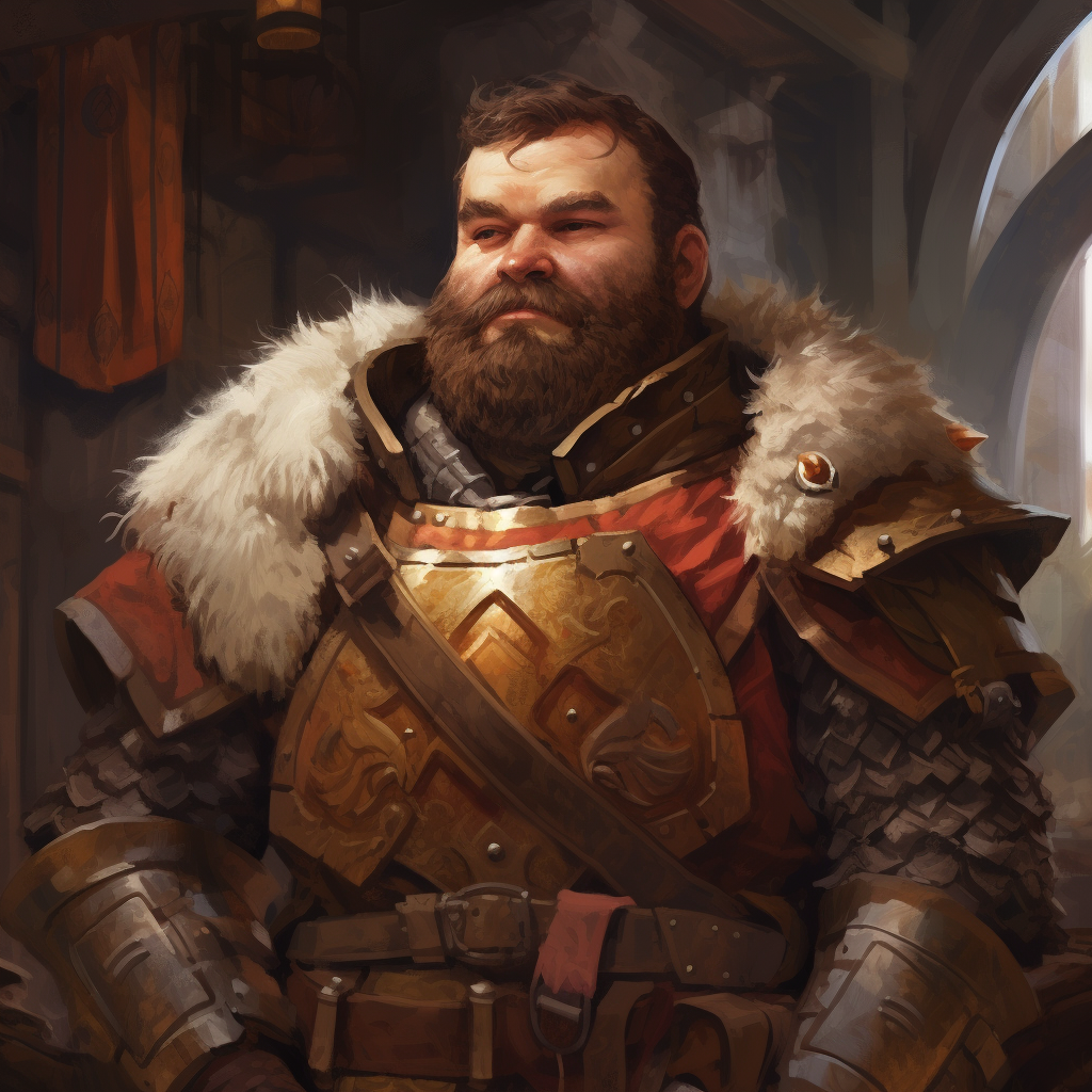 Dwarf in Heavy Plate Armor for Dungeons and Dragons