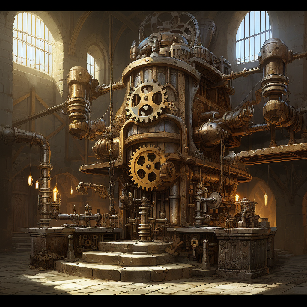 Fantasy Art of Dwarven Brewery