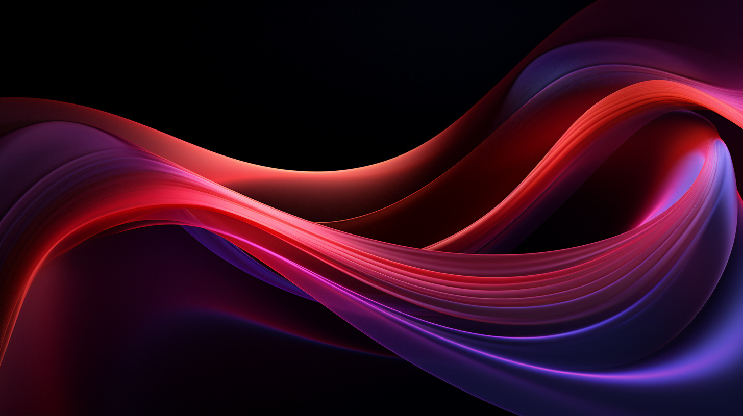 Animated Shapes Wallpaper in Gradient Purple, Red, and Black