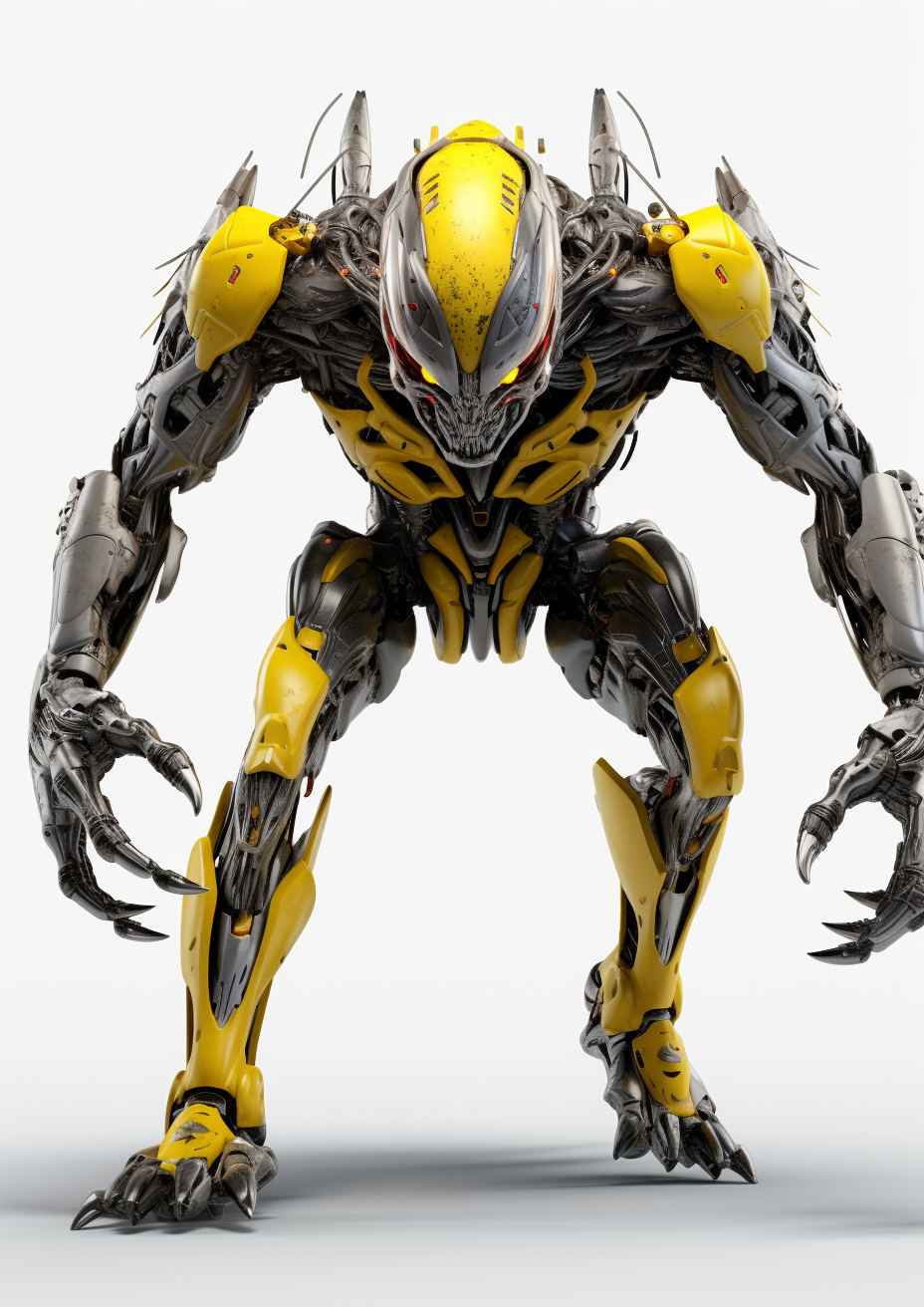 Photorealistic Image of Dynamic Humanoid Robot