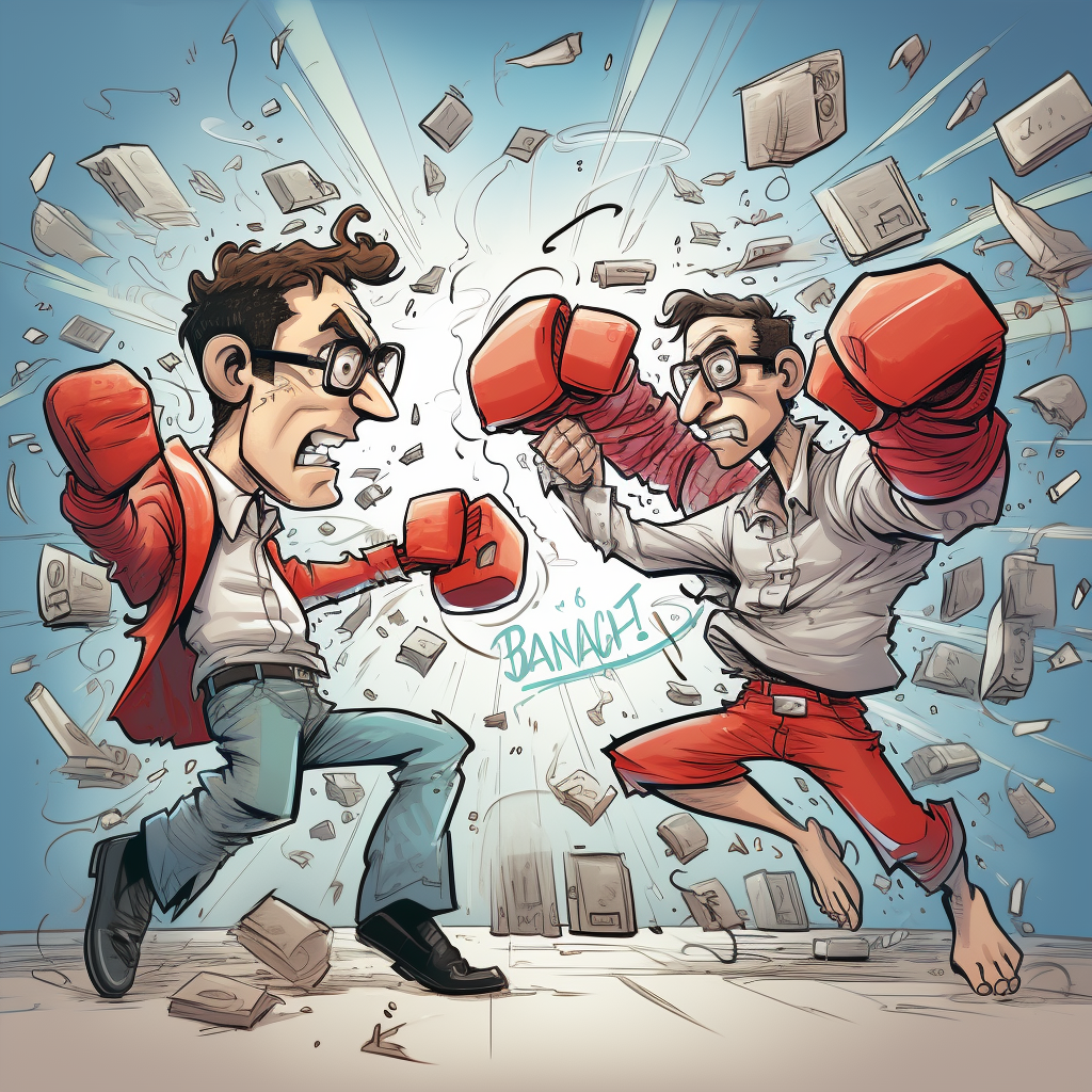 Dynamic Punch Cartoon Action