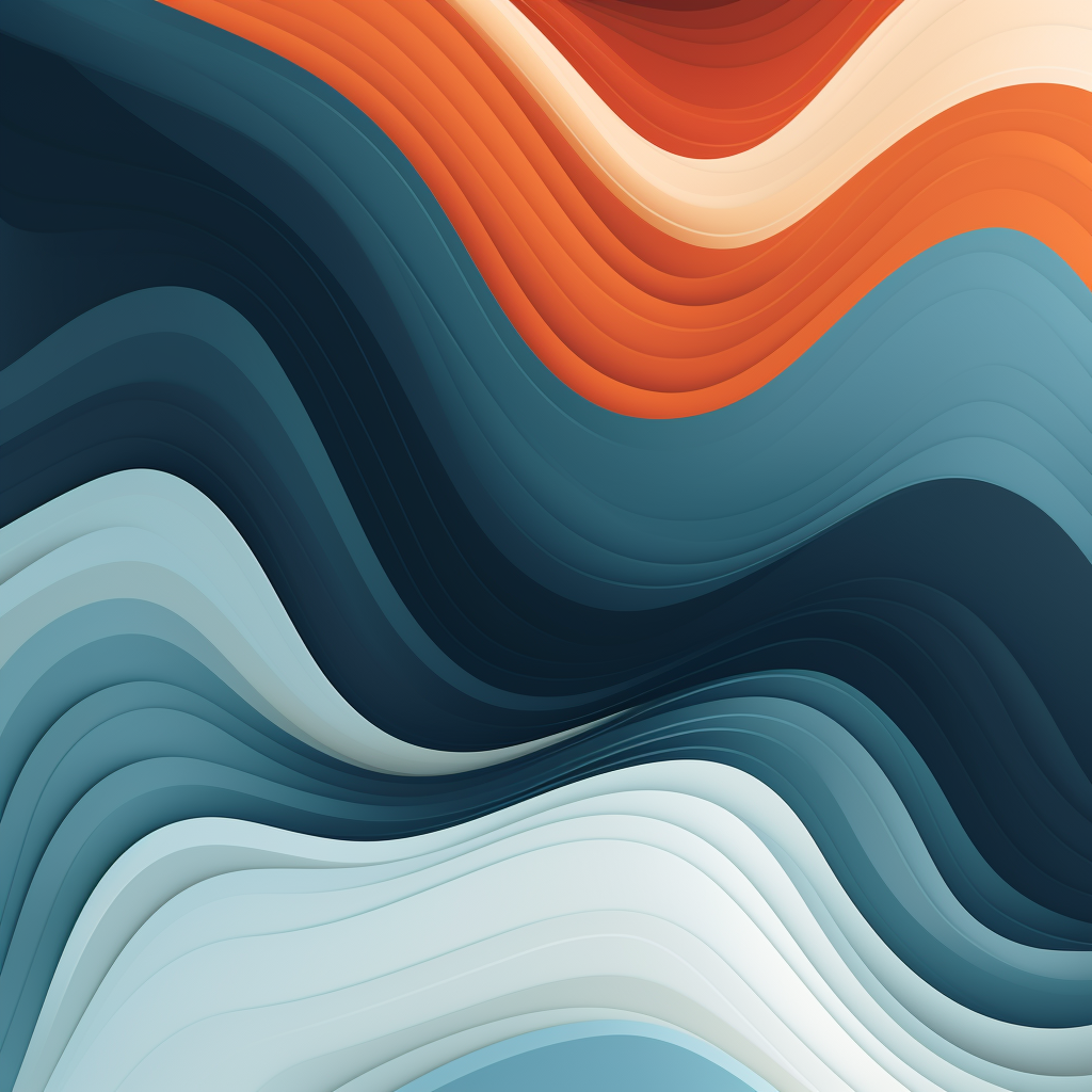 Vibrant abstract waves vector design