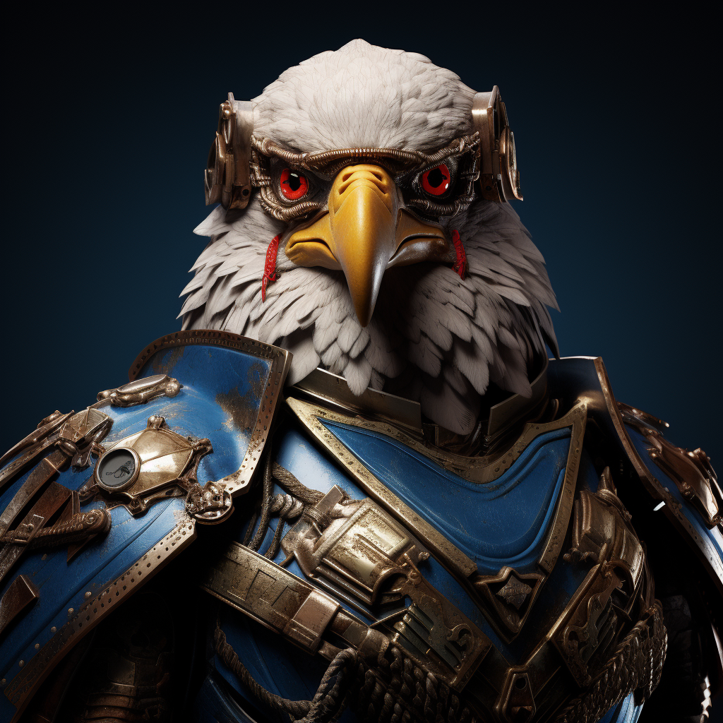 Eagle with space marine mask