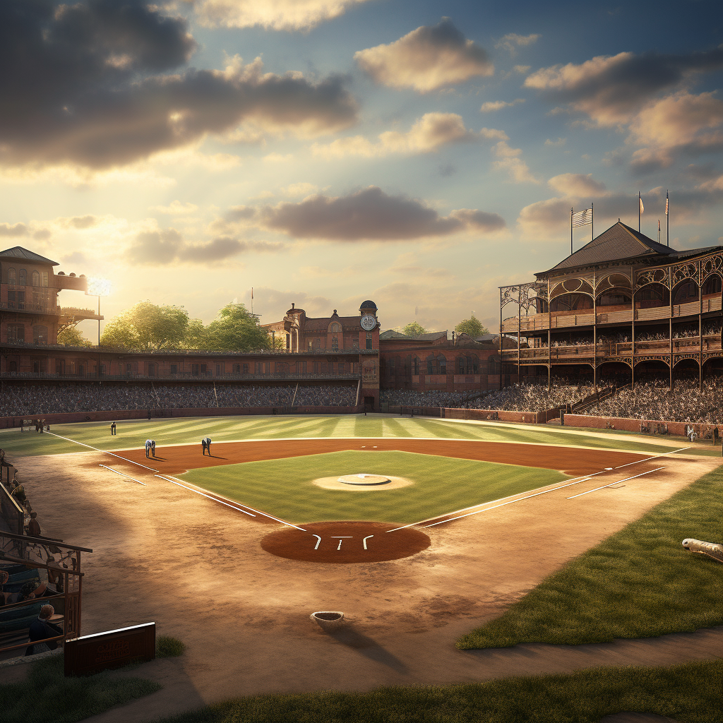 Vintage Baseball Diamond in Chicago