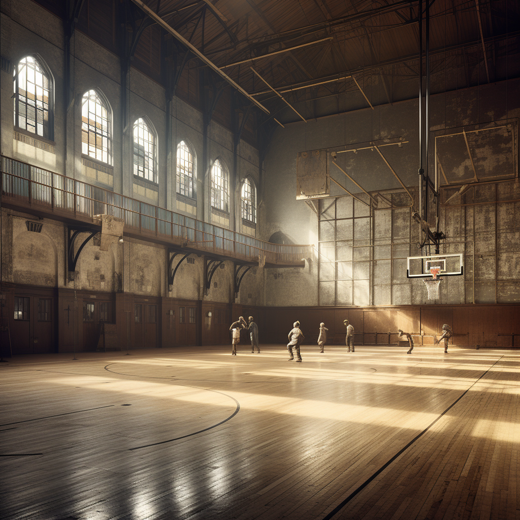 Vintage handball court in Chicago