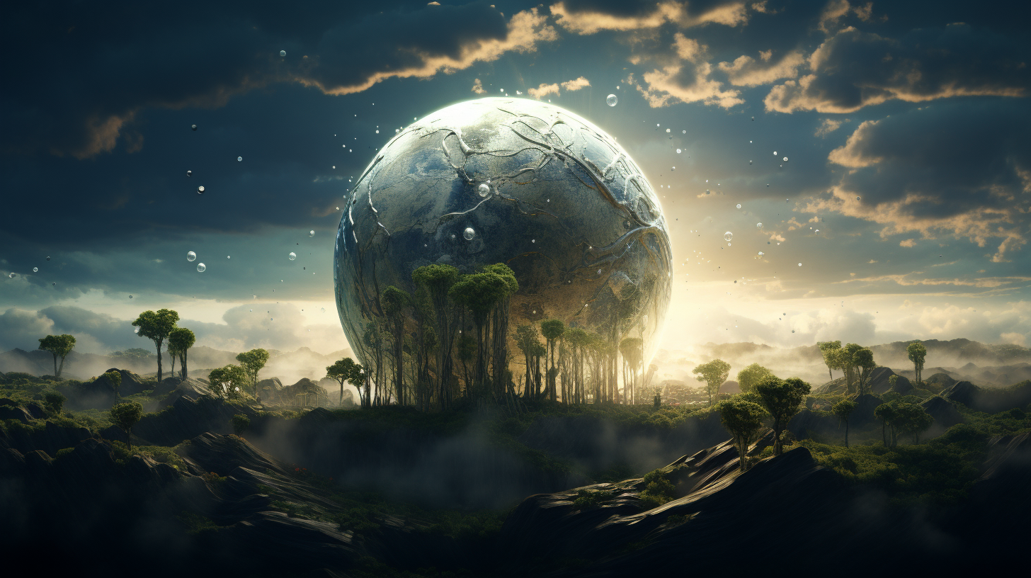 Earth Dreams C4D Render Dramatic Lighting