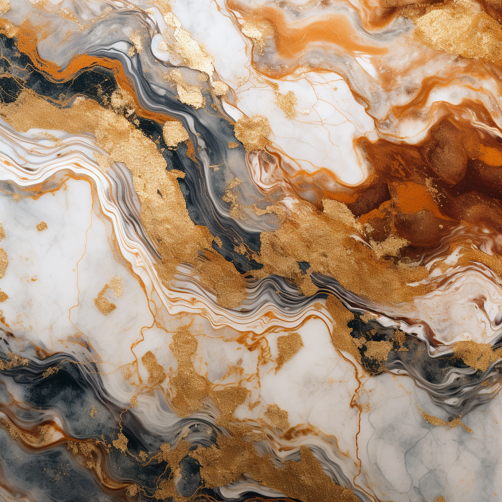 Earth-Toned Marble Background with Gold Accents