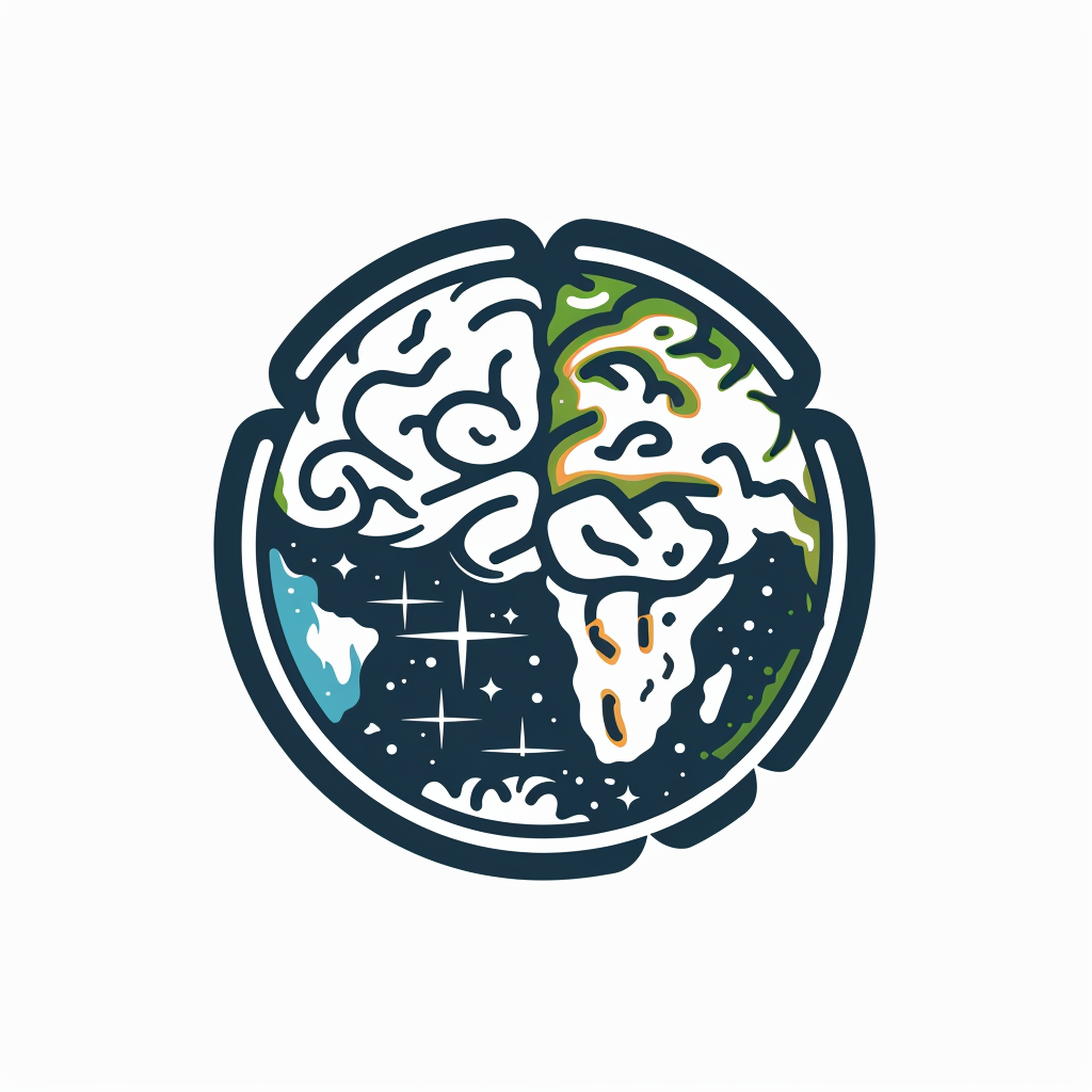 Earth Travel Brain Logo Design