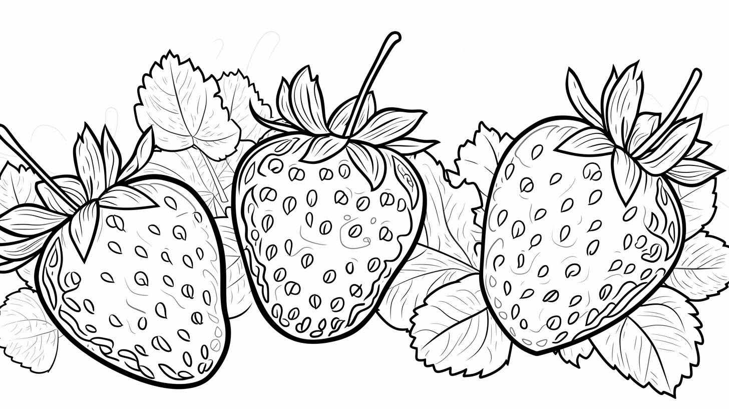 Coloring Space with Strawberry Theme