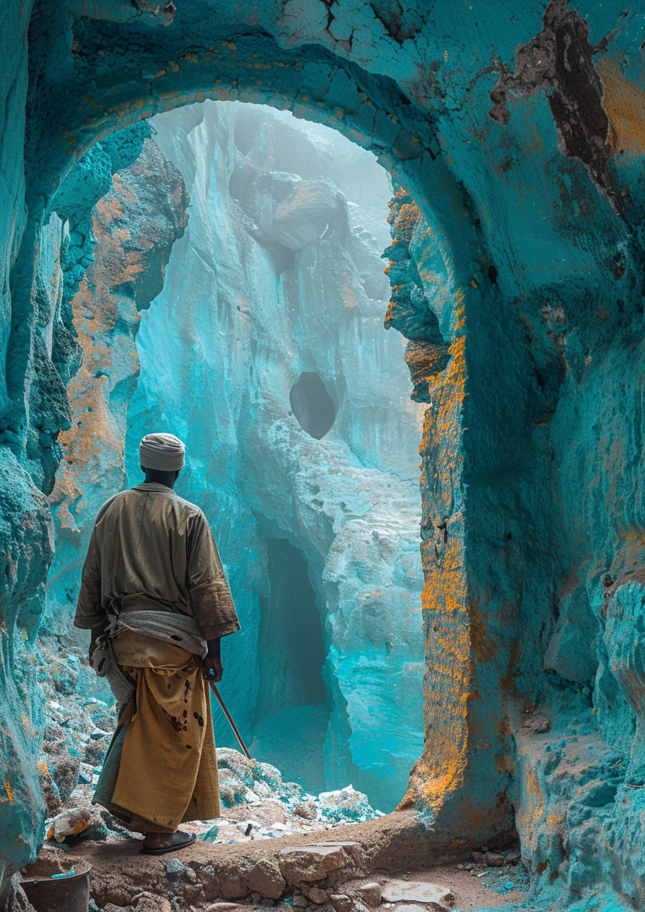 Oriental Cave Echoes Infrared Surreal