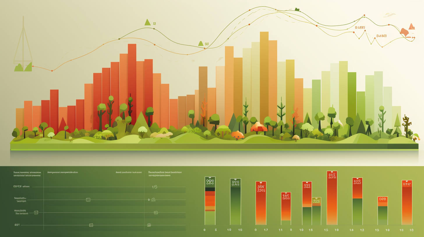 Ecological infographic with bar graph and text sections