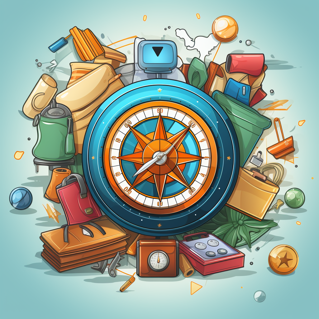 Ecommerce Compass Concept Vector Illustration