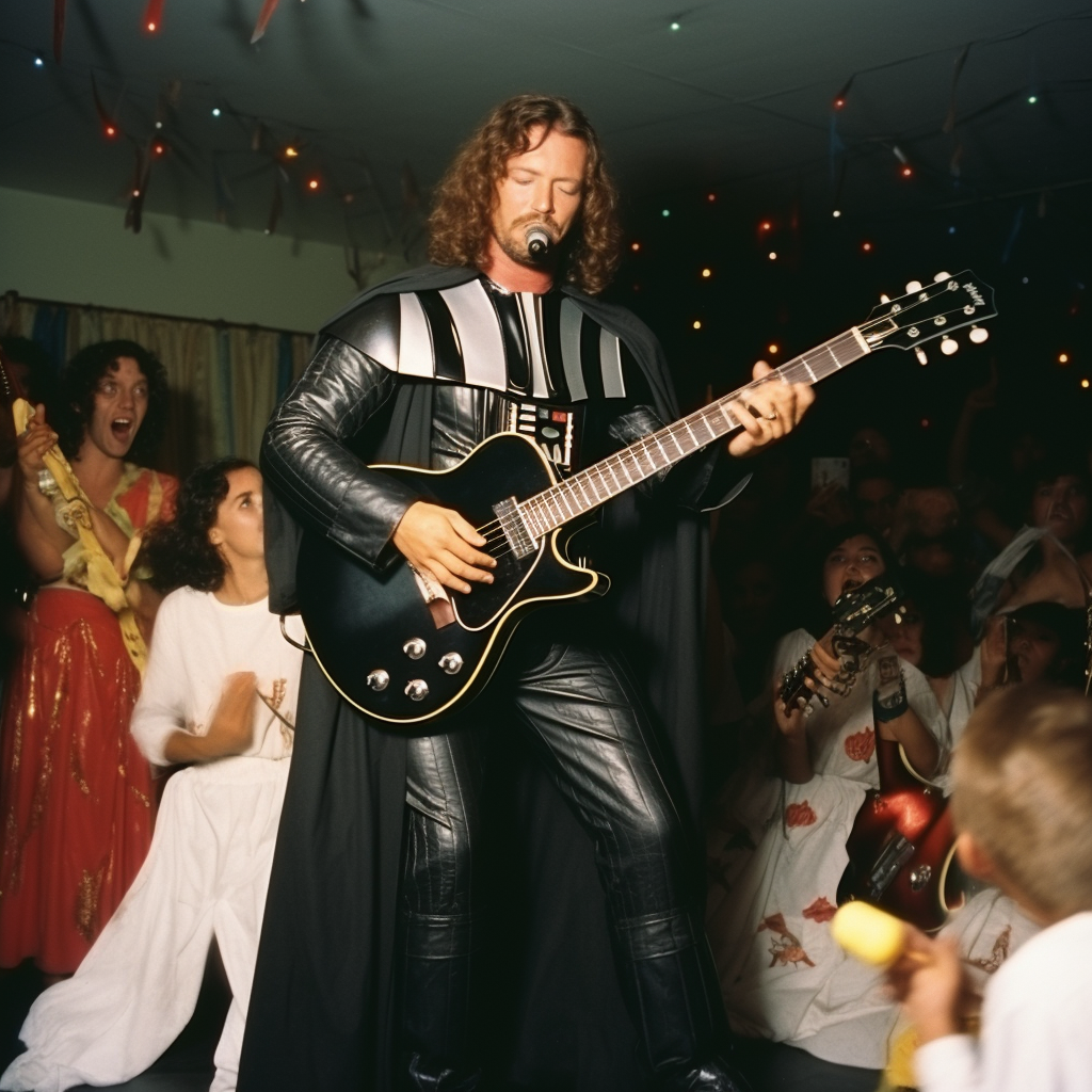 Eddie Vedder rocking as Darth Vader