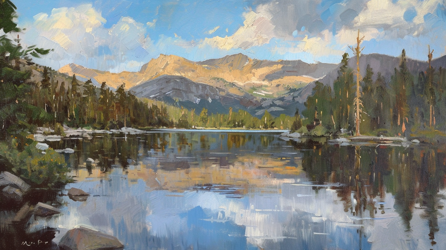 Edgar Payne Bear Lake Colorado painting