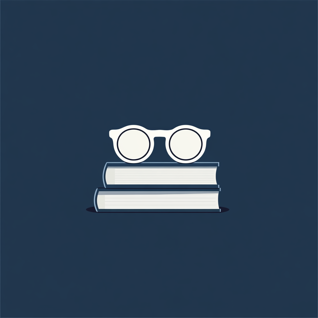 Vintage reading glasses on books