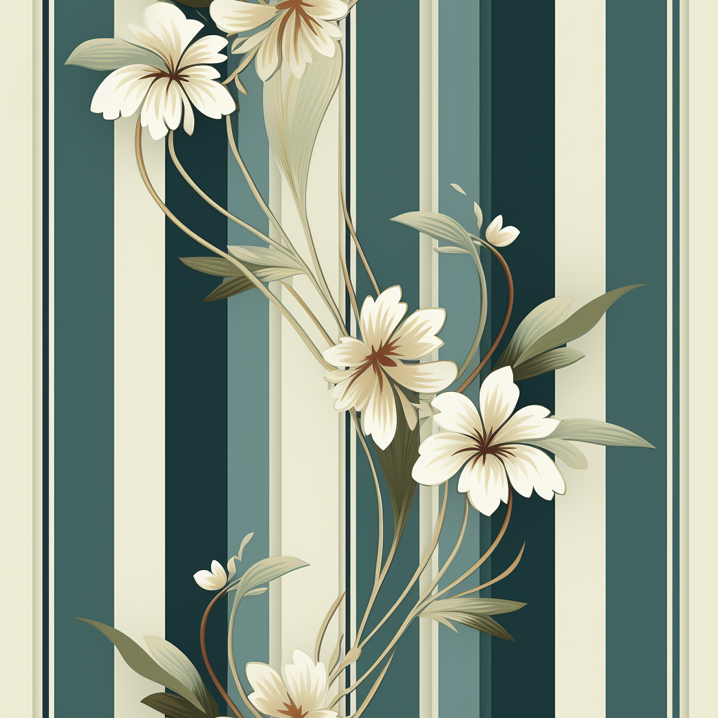 Edwardian Style Vertical Stripes Prompt Image