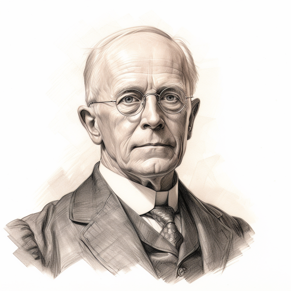 Portrait of Edwin Sutherland wearing glasses