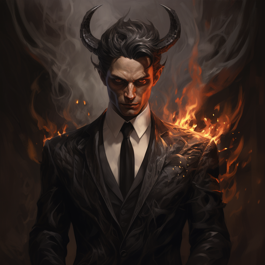 Eerie and Elegant Men Demon