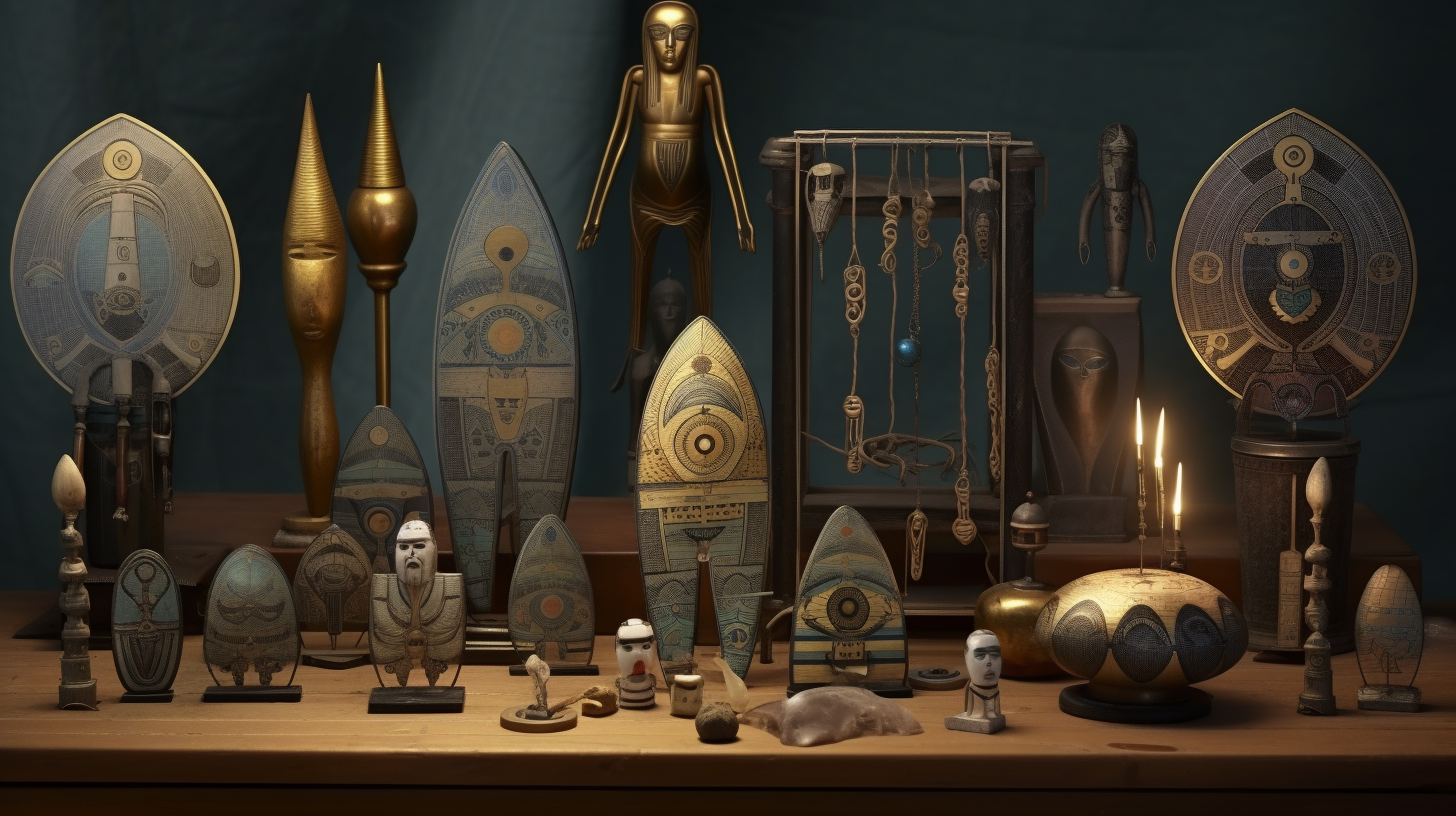 Egyptian artifacts with extraterrestrial symbolism